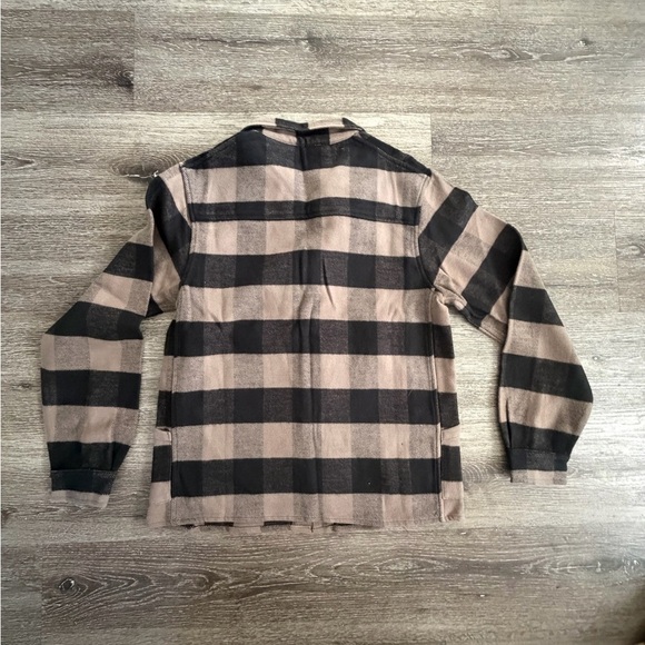 Austin Reed Black and Tan Plaid Shirt - Picture 5 of 5